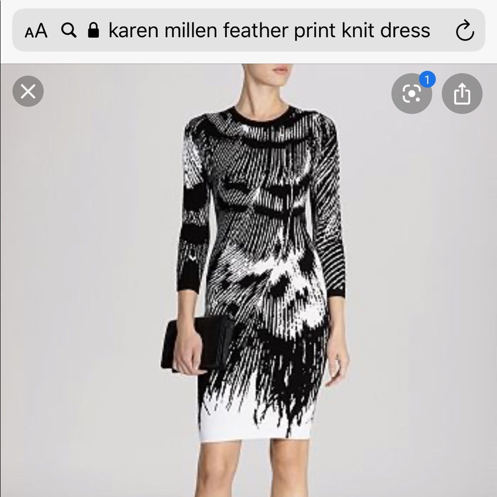 COPY - Karen Millen Feather Knit Dress